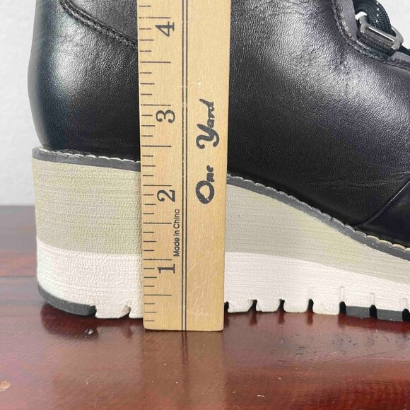 Cole Haan GrandExplore Waterproof Laceup Wedge Boots in Black Womens Size 6B - Picture 14 of 16